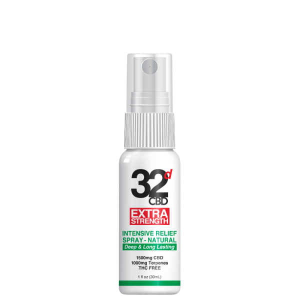 Intensive Relief Body Spray 1500mg CBD - MENTHOL