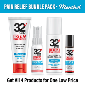 32d CBD Pain Relief Bundle of Menthol products